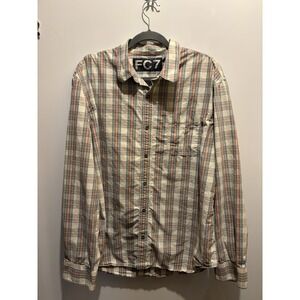 FC72 Men's Size XL Plaid Long Sleeve